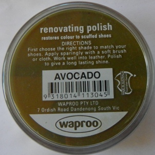 Avocado Shoe Polish Waproo Shoe Polish Waproo Boot Polish Waproo Renovating Polish Waproo Polish